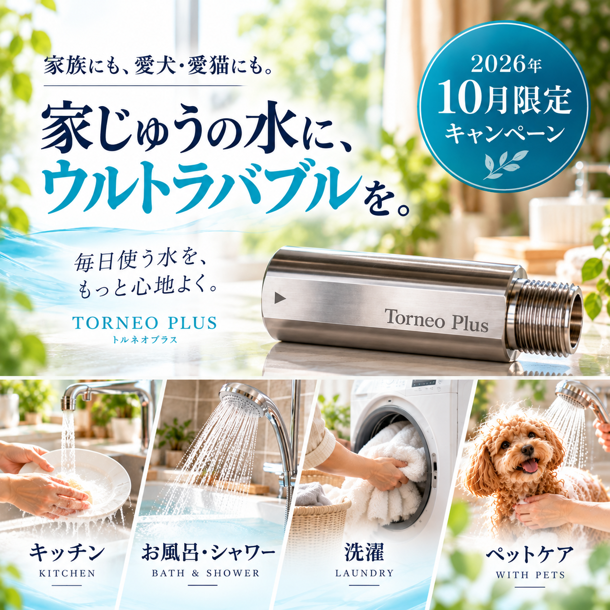 家中の水をウルトラバブルに